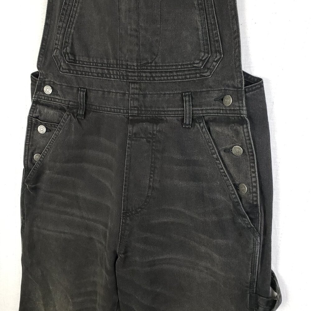 Free People Boyish Kenny Overalls Denim Jumpsuit in Midnight Cowboy Black size S - Picture 13 of 16